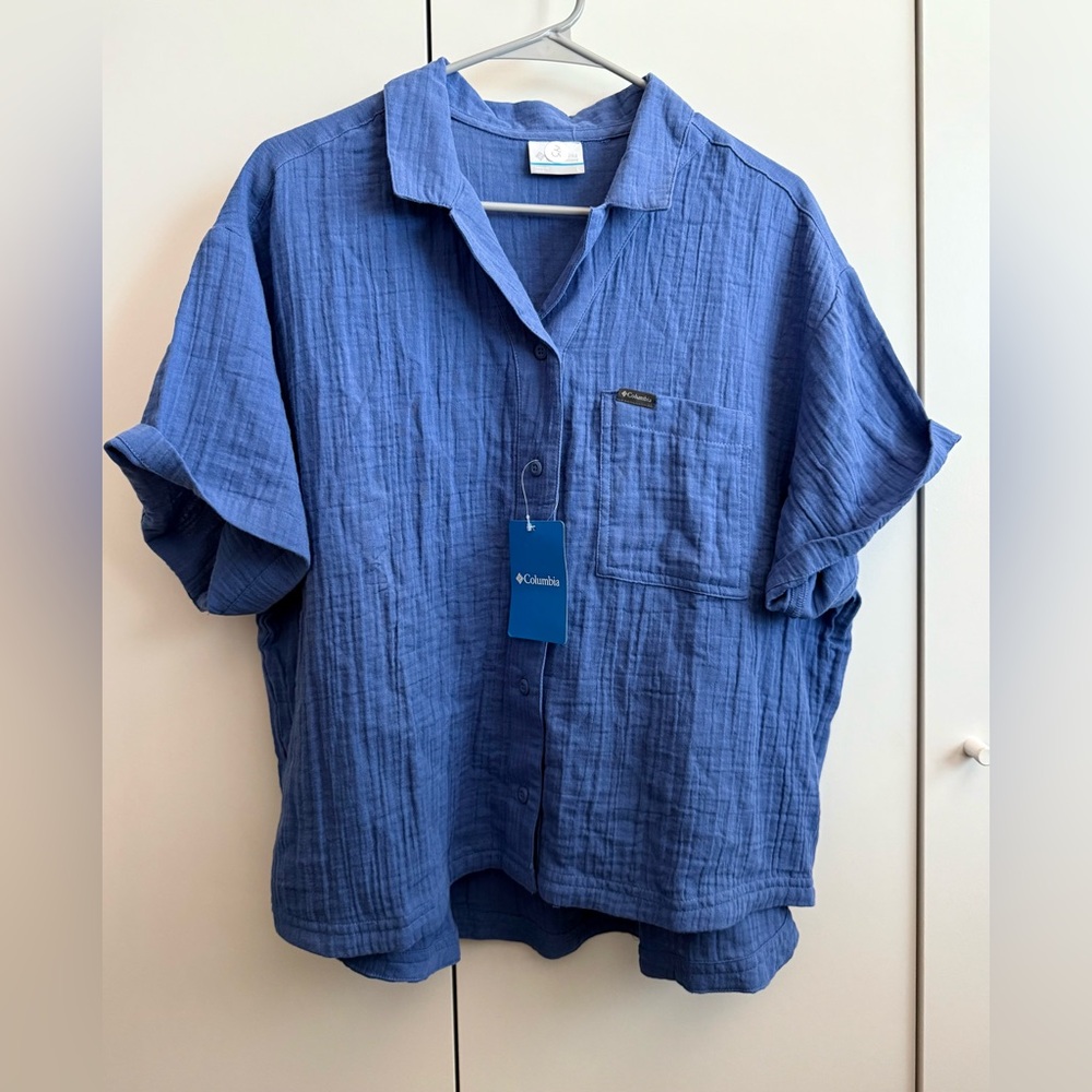 Columbia Women's Breezy Top in Blue